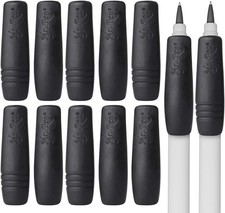 - Pencil and Pen Grips, 12 Pack, Black, Pencil Grips for Adults, Rubber Pencil G