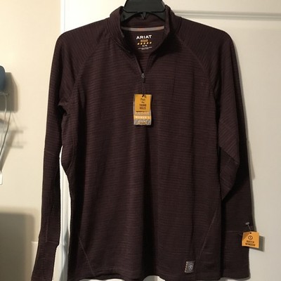 Ariat Rebar Women s Gridwork Base layer 1/4 Zip Shirt 