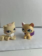 Littlest Pet Shop LPS Early 2000s Cat Lot of 2 Authentic Retired Rare Special Ed