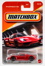 2025 Matchbox 15 Porsche 918 Spyder Guards Red Fsc 2025 Matchbox 15 Porsche 918 Spyder Guards Red Fsc