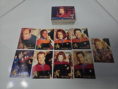 1998 Star Trek Voyager Profiles Compete Set Of 90 W/9 Autograph Challenge Unused