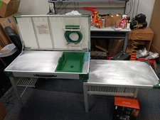 Vintage Coleman Pack-Away Deluxe Camp Kitchen Camping Table Kitchen Sink Basin