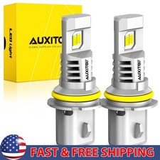 AUXITO 9007 HB5 LED Bulb Headlight High Low Beam 6500K White Fanless Bright 2/4x