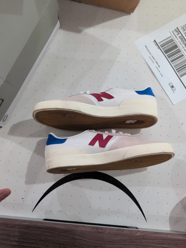 Size 11.5 - New Balance Numeric 272 White Red - Image 3 of 4