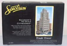 Spectrum Bachmann's Cityscenes Trade Tower HO Scale Model Kit #88007 