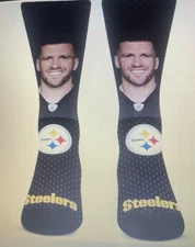 Pittsburgh Football Fan Socks, Player Face/ Number. Great For Game Day/ Gift
