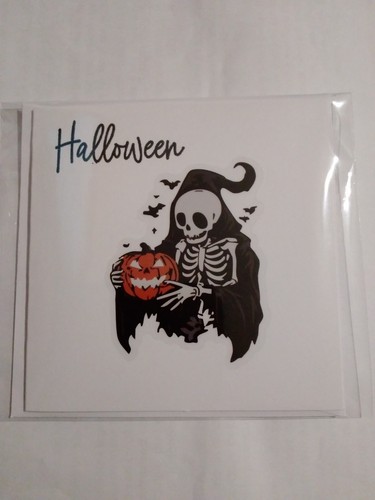 4"x4" Handmade Halloween Card