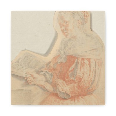Cornelis Ploos van Amstel, Amsterdam - Klavierspeelster - 1767 - Canvas Wall Art