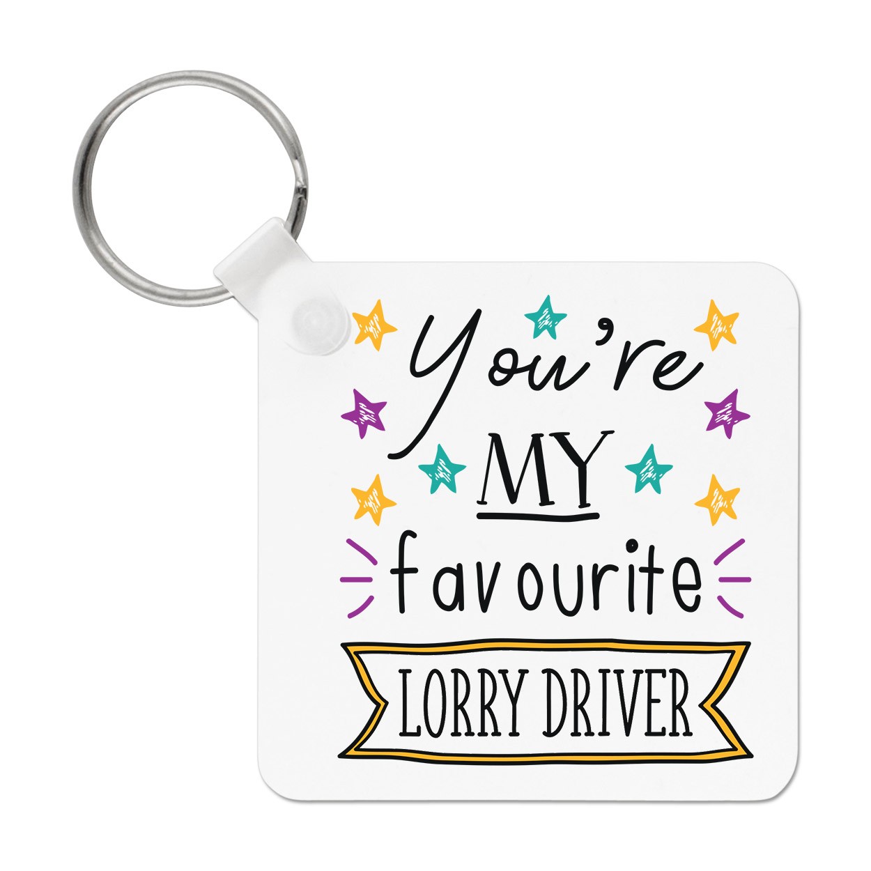 You're My Favourite Lorry Driver Stars Keyring Key Chain Funny Best