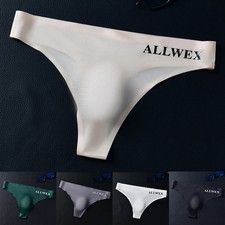 Men's Low Waist Thongs Seamless Ice Silk GStrings for Fitness Activities