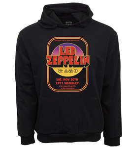 Karl Kani - Felpa con cappuccio nera con zip e scritta in coordinato