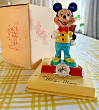 Vintage Mickey Mouse Figure and Ingersoll  Watch circa 1950s