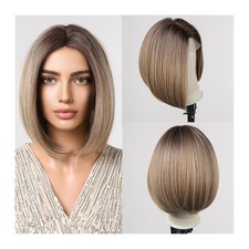 Wigs for Women Hairline Lace Wigs for Women Daily Cosplay Heat Resistant Brown