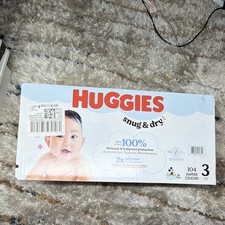 Huggies Snug  Dry Diapers Size 3 104 Count for 16-28lbs Unisex MPN 5643404