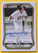 2026 Topps Bowman Gavin Turley #BPA-GT Athletics Prospect Paper Auto