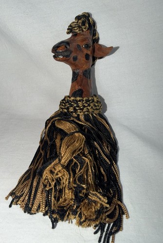 Leather Giraffe Head Rope Curtain Tassels only one