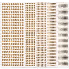 3555Pcs Bling Rhinestone Sticker Sheet Face Gems Diamond Self 11.gem yellow