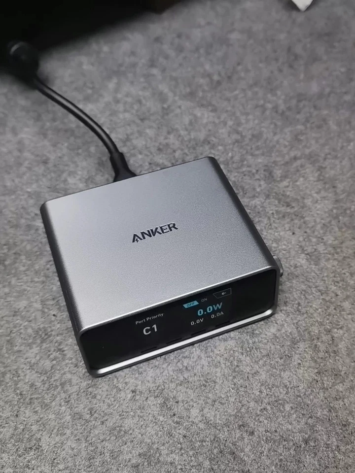 Cargador USB-C Anker Prime 250 W estación de carga GaN de 6 puertos dial de control inteligente Foto 2 de 4
