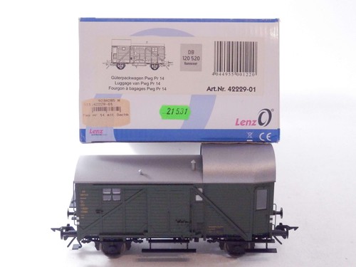 »LENZ 42229-01 SPUR 0 DC · GÜTERPACKWAGEN PWG PR14 DER DB · OVP«