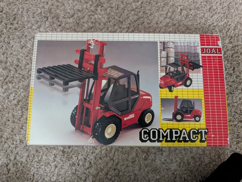 Carretilla elevadora telescópica Joal Manitou MSI 50 rara excavadora, diecast 1/25 Foto 3 de 4
