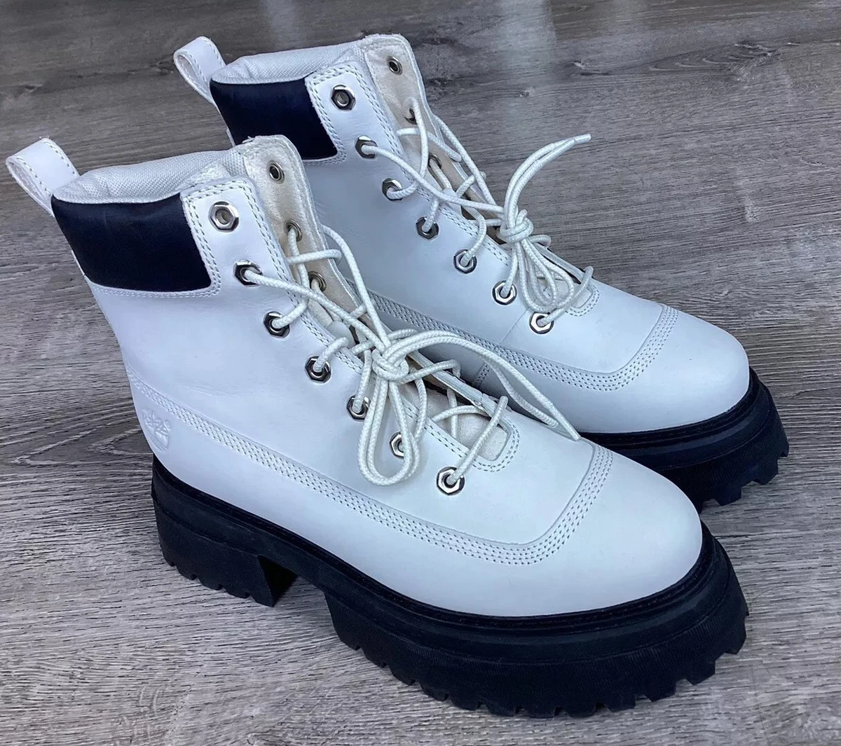 Timberland White Mid (2-2.9 in) Heel Height Boots for Women for