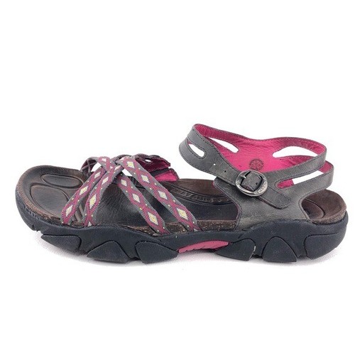 Keen Naples II Webbing Hiking Sandals Womens Size 11 EUR 42 Sangria  Charcoal | eBay