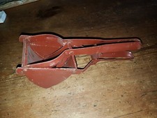 Antike Kartoffelpresse Emaille braun alt selten