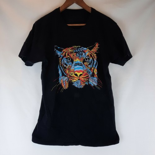 Bengal Tiger Colorful Kaleidoscope T Shirt by Threadless Unisex Size Medium - Picture 2 of 4