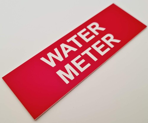 Water Meter Sign Plaque Cupboard Utility Room Shed - Picture 172 of 230