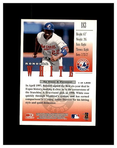 RONDELL WHITE YOU PICK SEE SCANS OF EVERY CARD RC, INSERTS HIGH GRADE CARDS - Picture 39 of 181