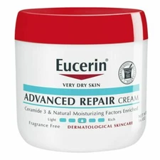 Eucerin Advanced Repair Cream - Frag Free, Full Body Lotion for Very Dry - 16 Oz