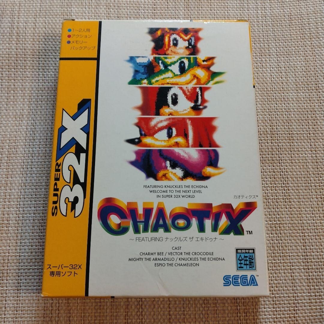 全信頼を寄せる 32X SUPER CHAOTIX Mega SEGA MD 32X GENESIS / 32X Drive アクション