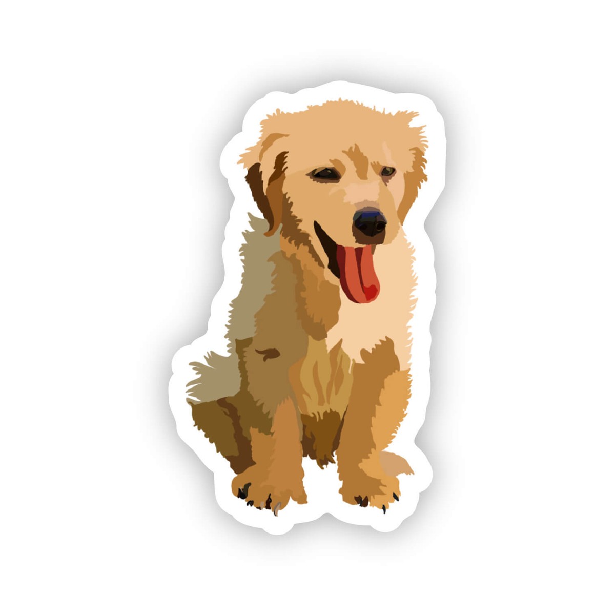 Golden Retriever Dog Sticker Water Bottle, Laptop, Phone Case, Dishwasher  Safe | eBay