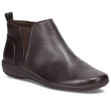 Easy Spirit Womens 7 M Coffee Bean Brown Flat Ankle Booties Display FJ3