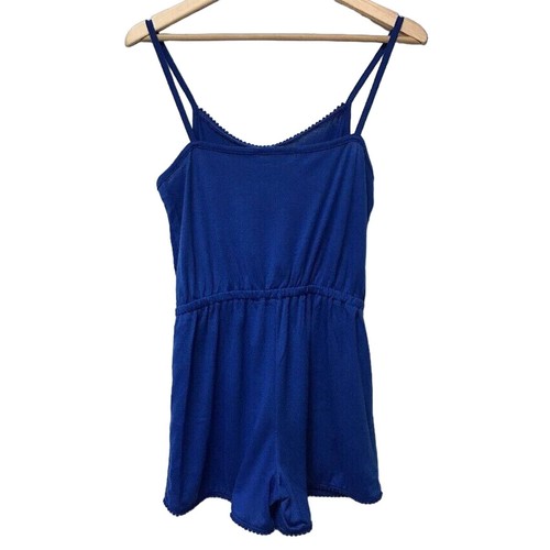 Laugh Out Loud Always Romper Womens Small Blue - Picture 4 of 7