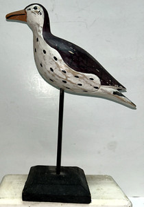 Vintage Shore Bird Hand Carved & Painted Wood Decoy