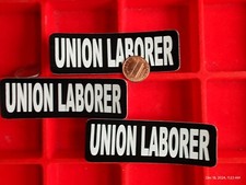 UNION LABORER 3 pc small Hand made Decal stickers