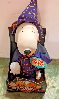 スヌーピー ダンス ハロウィン Vintage 1997 Wizard Dancing SNOOPY Halloween-Squeeze hand for