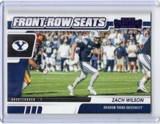 ZACH WILSON 2021 Contenders Draft Picks FRONT ROW SEATS PURPLE ROOKIE #11