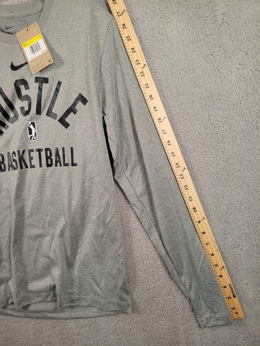 Nike Hustle Dri Fit Long Sleeve Shirt Size Small Gray NWT Men’s - Picture 5 of 9