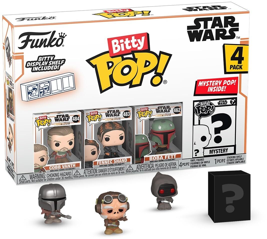 Funko Bitty POP!: Mandalorian - Cobb Vanth™, Bitty Pop! Fennec Shand™, Bitty Pop