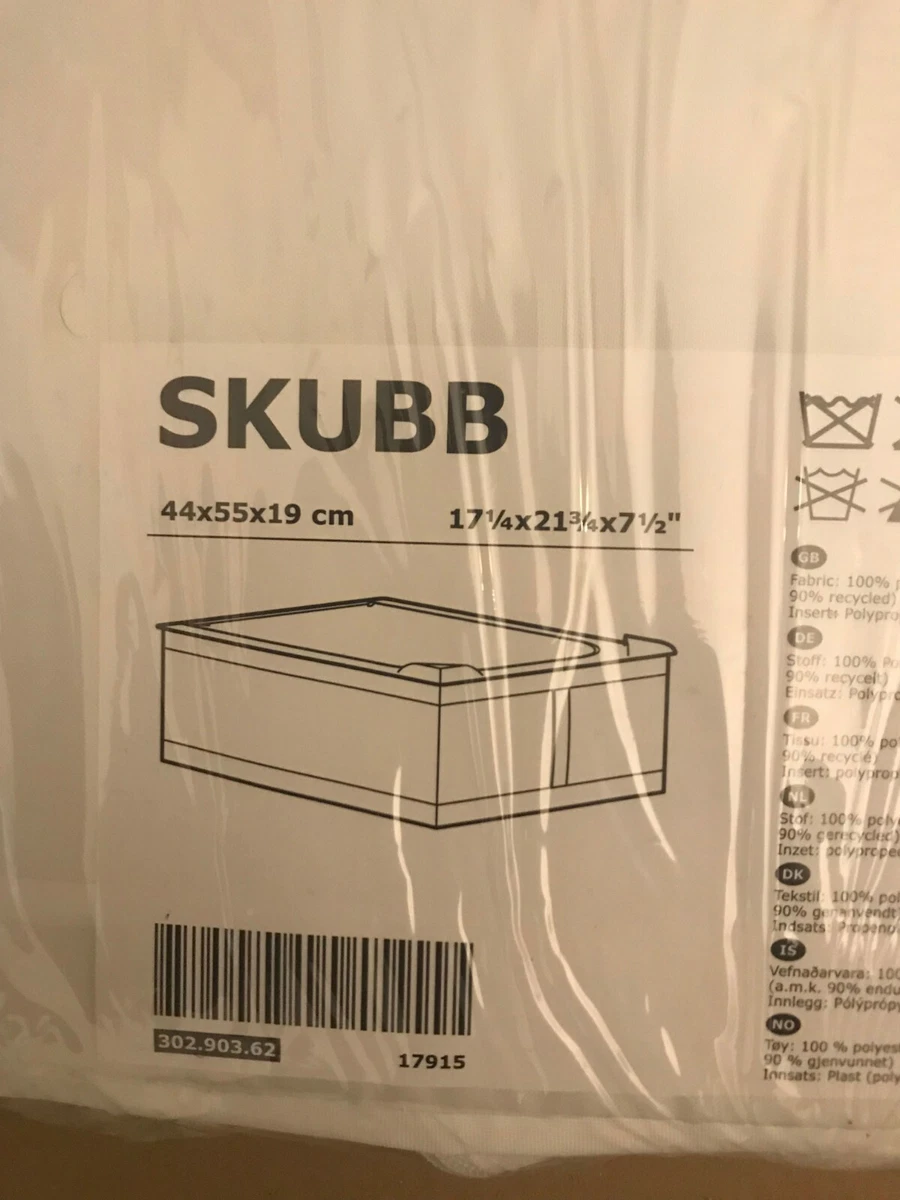 IKEA SKUBB Storage Case Wardrobe Clothes Organiser Under Bed White