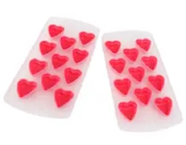 Heart Shape Ice Cube Tray Jelly Shots Silicone for easy push out - Image 4 of 4