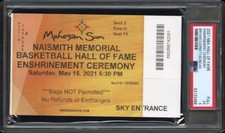 2020 BASKETBALL HALL OF FAME ENSHRINEMENT FULL TICKET🎟KOBE BRYANT-DUNCAN🔥PSA 5