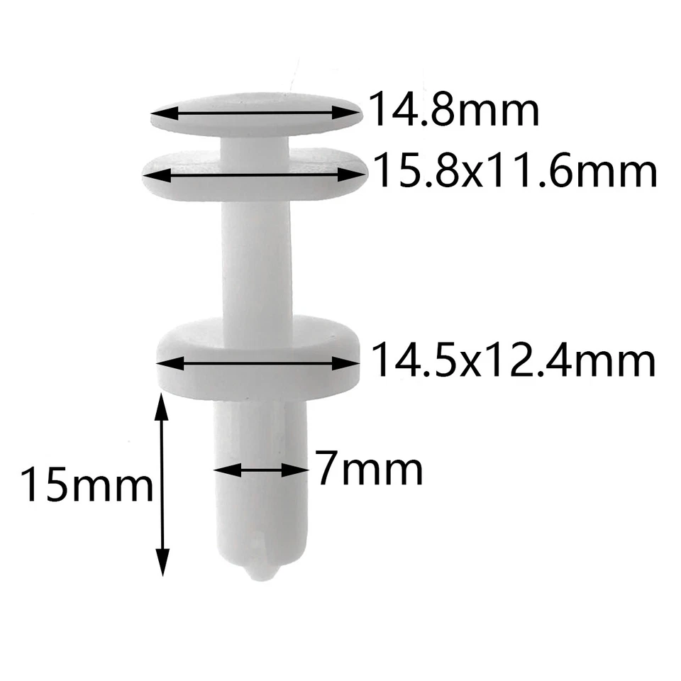 50x Door Trim Panel Retainer Clips for Chevy GMC K1500 K2500 K3500 Suburban - Image 2 of 4