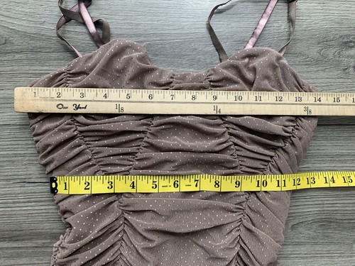 NBD REVOLVE Shanaya Mini Dress in Chestnut Ruched Neutral Size Small NWT - Picture 5 of 9