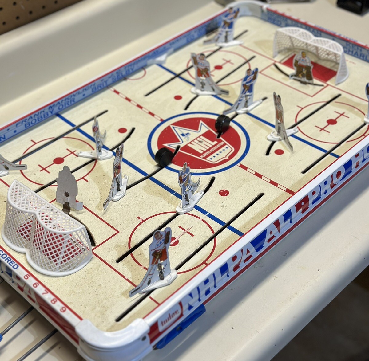 60年代ビンテージ　Tudor デラックスホッケーテーブルトップゲーム 60's Vintage Tudor Deluxe Hockey Table Top Game 710 W