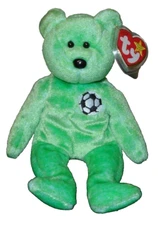 Ty Beanie Baby - KICKS the Soccer Bear (8.5 Inch) MWMTs Plush Stuffed Animal Toy