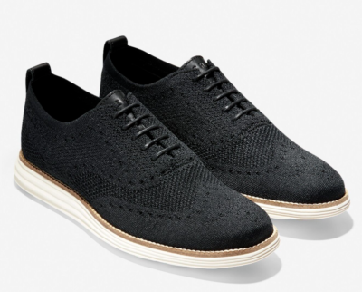 RETAILS $150 COLE HAAN OG GRAND STITCH LT WNG OX MENS BLACK  display picture 1