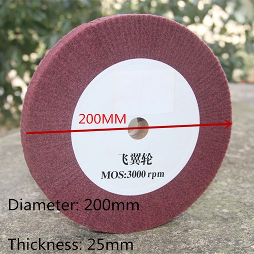 Nylon Fiber Flap Polishing Wheel Disc 6inch / 8inch Abrasive Buffing 320 Grit - Picture 7 of 7
